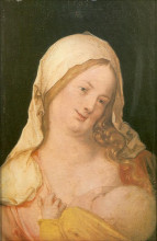 Копия картины "дева мария кормящая младенца" художника "дюрер альбрехт"