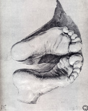 Копия картины "ноги коленопреклонённого" художника "дюрер альбрехт"
