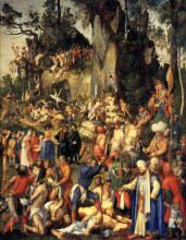 Репродукция картины "десять тысяч мучеников" художника "дюрер альбрехт"