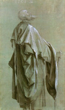 Репродукция картины "стоящий апостол" художника "дюрер альбрехт"