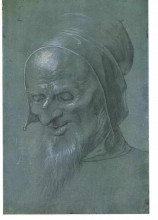 Копия картины "голова апостола" художника "дюрер альбрехт"
