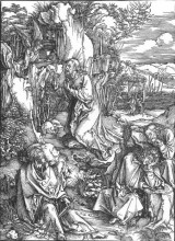 Копия картины "христос на масличной горе" художника "дюрер альбрехт"