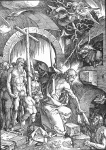 Картина "сошествие во ад или христос в чистилище, из больших &quot;страстей христовых&quot;" художника "дюрер альбрехт"