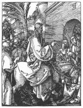 Копия картины "христос въезжает в иерусалим" художника "дюрер альбрехт"