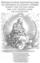 Копия картины "мадонна как кормящая мать и божественное существо" художника "дюрер альбрехт"