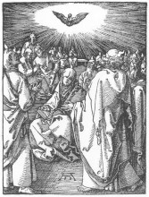 Репродукция картины "сошествие святого духа" художника "дюрер альбрехт"