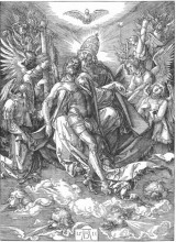 Репродукция картины "святая троица" художника "дюрер альбрехт"