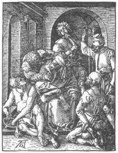 Копия картины "осмеяние христа" художника "дюрер альбрехт"