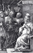 Репродукция картины "христос перед каиафой" художника "дюрер альбрехт"