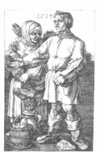 Копия картины "крестьяне на рынке" художника "дюрер альбрехт"