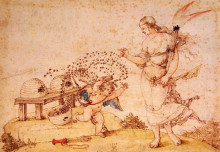 Репродукция картины "купидон укравший соты" художника "дюрер альбрехт"