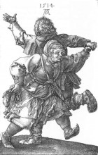 Копия картины "крестьянская пара танцует" художника "дюрер альбрехт"