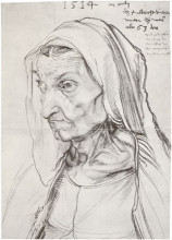 Копия картины "портрет матери художника" художника "дюрер альбрехт"