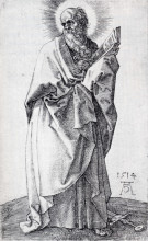 Копия картины "св. павел (первый этап)" художника "дюрер альбрехт"
