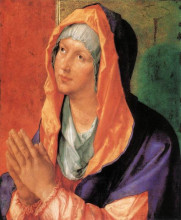 Копия картины "дева мария молится" художника "дюрер альбрехт"