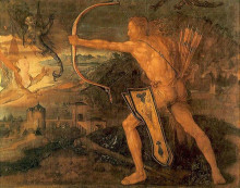Репродукция картины "геркулес убивает стимфалиду" художника "дюрер альбрехт"