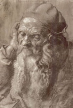 Репродукция картины "мужчина в возрасте 93 лет" художника "дюрер альбрехт"