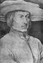 Репродукция картины "портрет мужчины" художника "дюрер альбрехт"