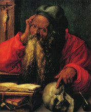 Копия картины "св. иероним" художника "дюрер альбрехт"