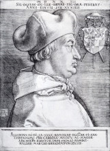 Репродукция картины "кардинал альбрехт бранденбургский" художника "дюрер альбрехт"