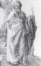 Копия картины "св. варфоломей" художника "дюрер альбрехт"