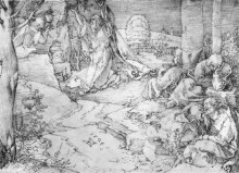 Копия картины "христос на масличной горе" художника "дюрер альбрехт"