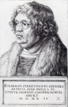 Репродукция картины "виллибальд пиркхаймер" художника "дюрер альбрехт"