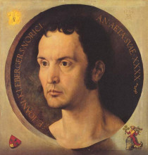 Копия картины "портрет иоганна клеберга" художника "дюрер альбрехт"