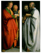 Картина "четыре апостола" художника "дюрер альбрехт"