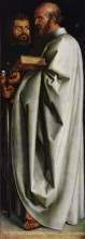 Копия картины "четыре апостола, правая часть. св. марк и св. павел" художника "дюрер альбрехт"