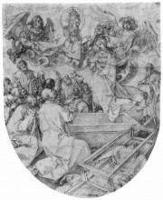 Картина "вознесение и коронация богородицы" художника "дюрер альбрехт"