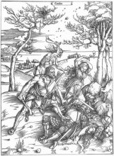 Репродукция картины "геркулес убивает молионидов" художника "дюрер альбрехт"