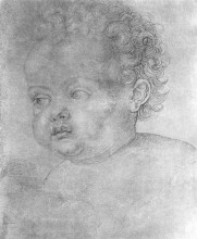 Копия картины "голова ребенка" художника "дюрер альбрехт"