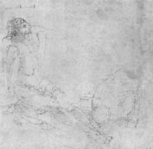 Копия картины "христос и мария магдалина" художника "дюрер альбрехт"