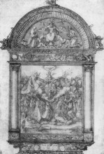 Копия картины "эскиз картины всех святых" художника "дюрер альбрехт"