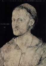 Репродукция картины "портрет ганса буркгмайра старшего" художника "дюрер альбрехт"