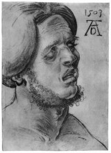 Картина "голова страдающего человека" художника "дюрер альбрехт"