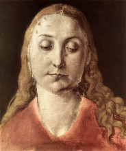 Репродукция картины "голова женщины" художника "дюрер альбрехт"