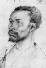 Копия картины "голова африканца" художника "дюрер альбрехт"
