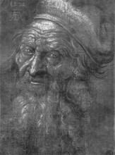 Репродукция картины "голова старика" художника "дюрер альбрехт"