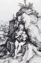 Копия картины "покаяние святого иоанна златоуста" художника "дюрер альбрехт"