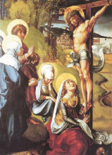 Репродукция картины "христос на кресте" художника "дюрер альбрехт"