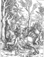 Копия картины "рыцарь и кавалерист" художника "дюрер альбрехт"