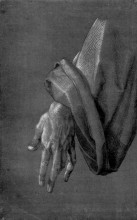 Копия картины "левая рука апостола" художника "дюрер альбрехт"