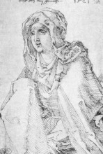 Репродукция картины "дева мария" художника "дюрер альбрехт"