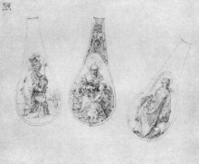 Картина "орнамент для трёх ложек" художника "дюрер альбрехт"
