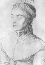 Картина "портрет девушки" художника "дюрер альбрехт"