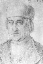 Копия картины "портрет мужчины в шапке" художника "дюрер альбрехт"