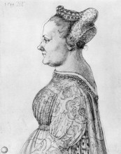 Копия картины "портрет женщины" художника "дюрер альбрехт"