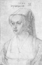 Копия картины "портрет женщины из брюсселя" художника "дюрер альбрехт"